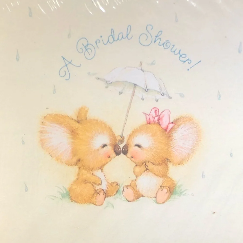 VINTAGE 1980s BRIDAL SHOWER INVITATIONS HALLMARK 8